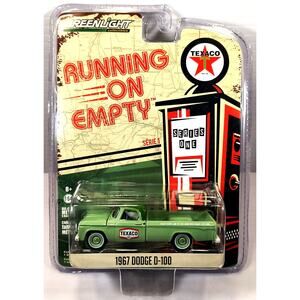 Greenlight Running On Empty Series 1 1967 DODGE D-100, New, See Pics/Descr.